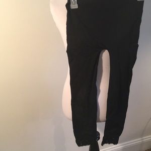 NWT Ambiance Black calf length tights